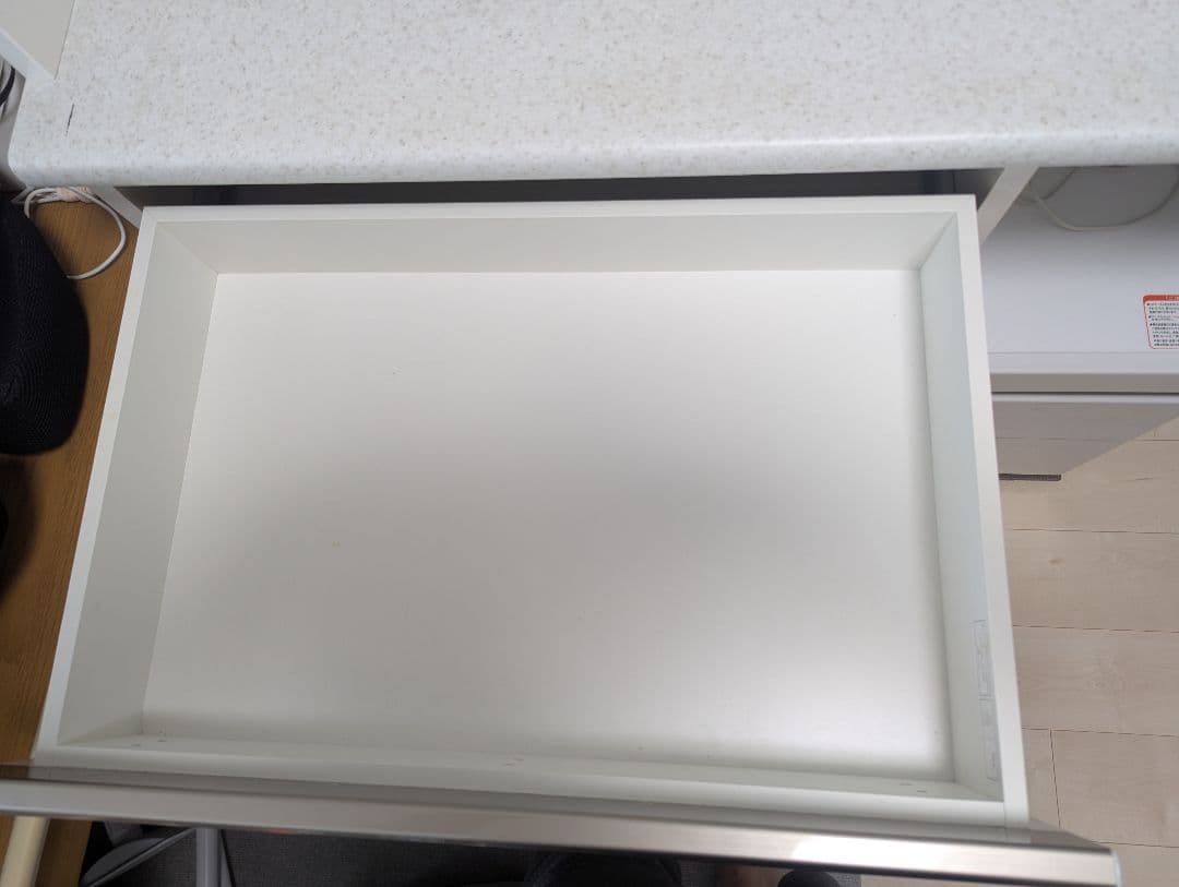 ニトリ キッチンボード　食器棚 アルミナ2 100KB WH