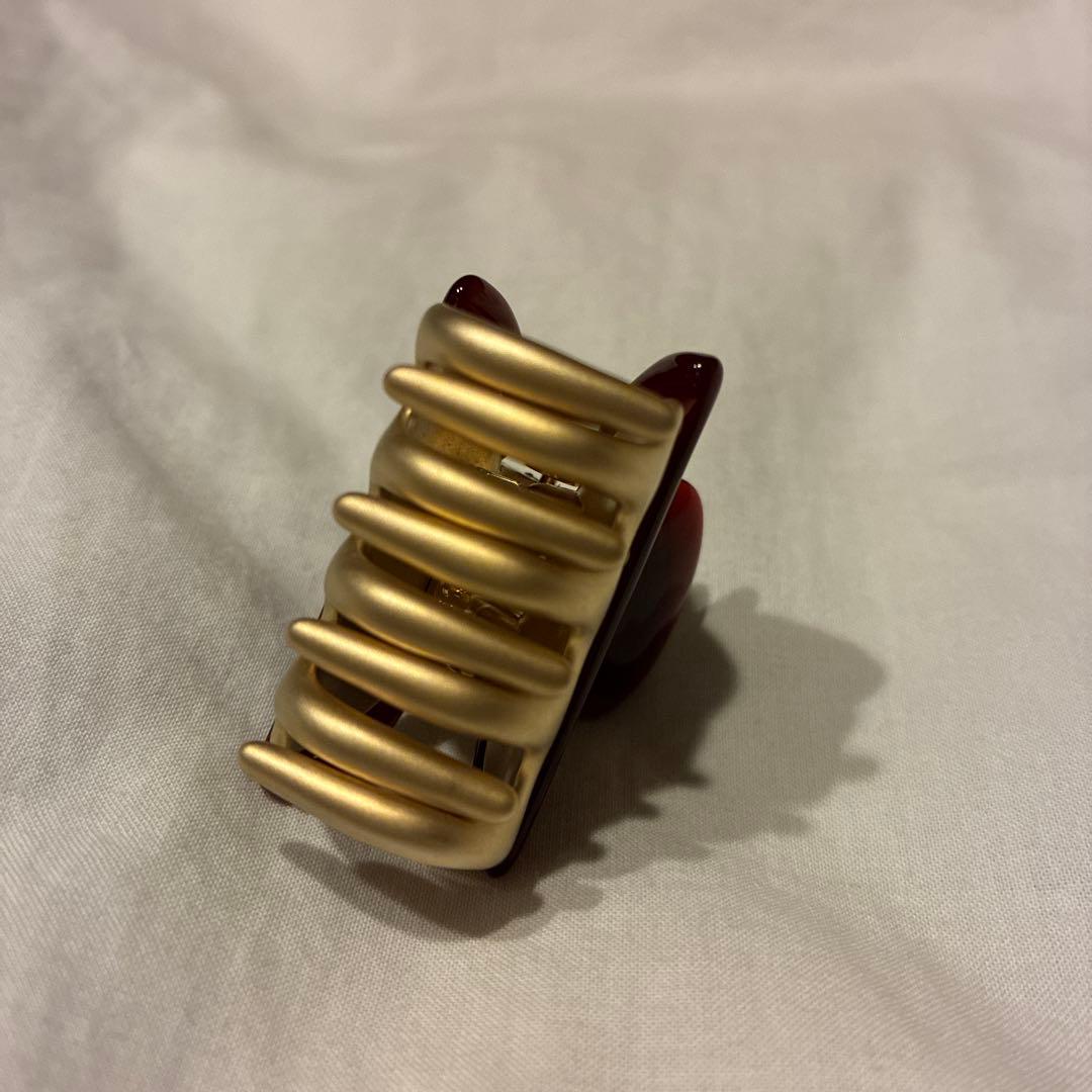 acca ヘアクリップ ニューコラーナS 限定色❤︎ワインレッド