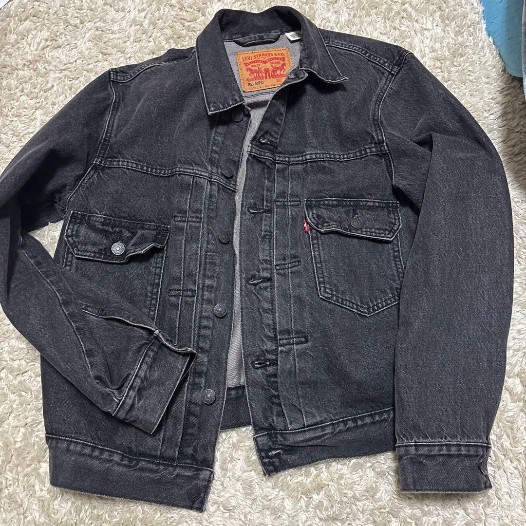 Levi's ブラック デニムジャケット S