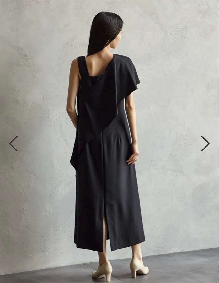 Aimer Acret アシンメトリーケープ付タイトラインドレス オケージョン