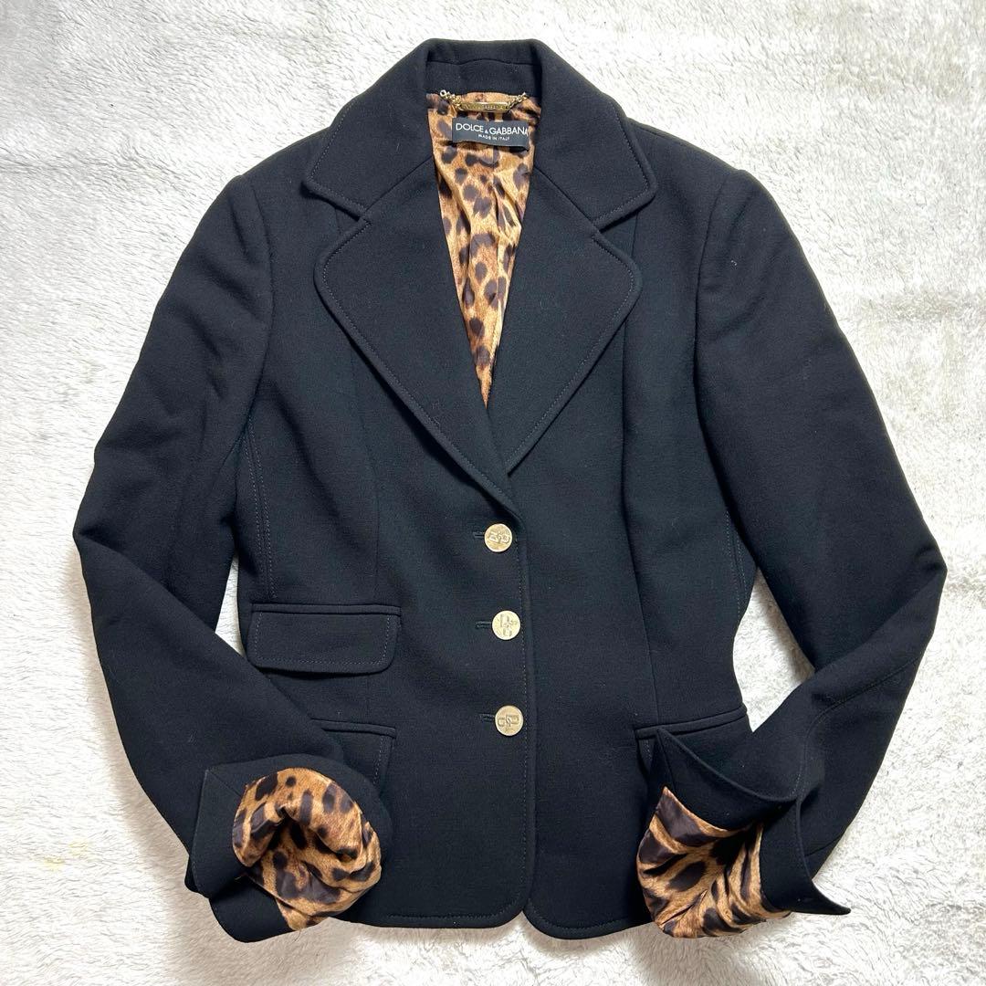 ドルチェアンドガッバーナ　テーラードジャケット　レオパード　42