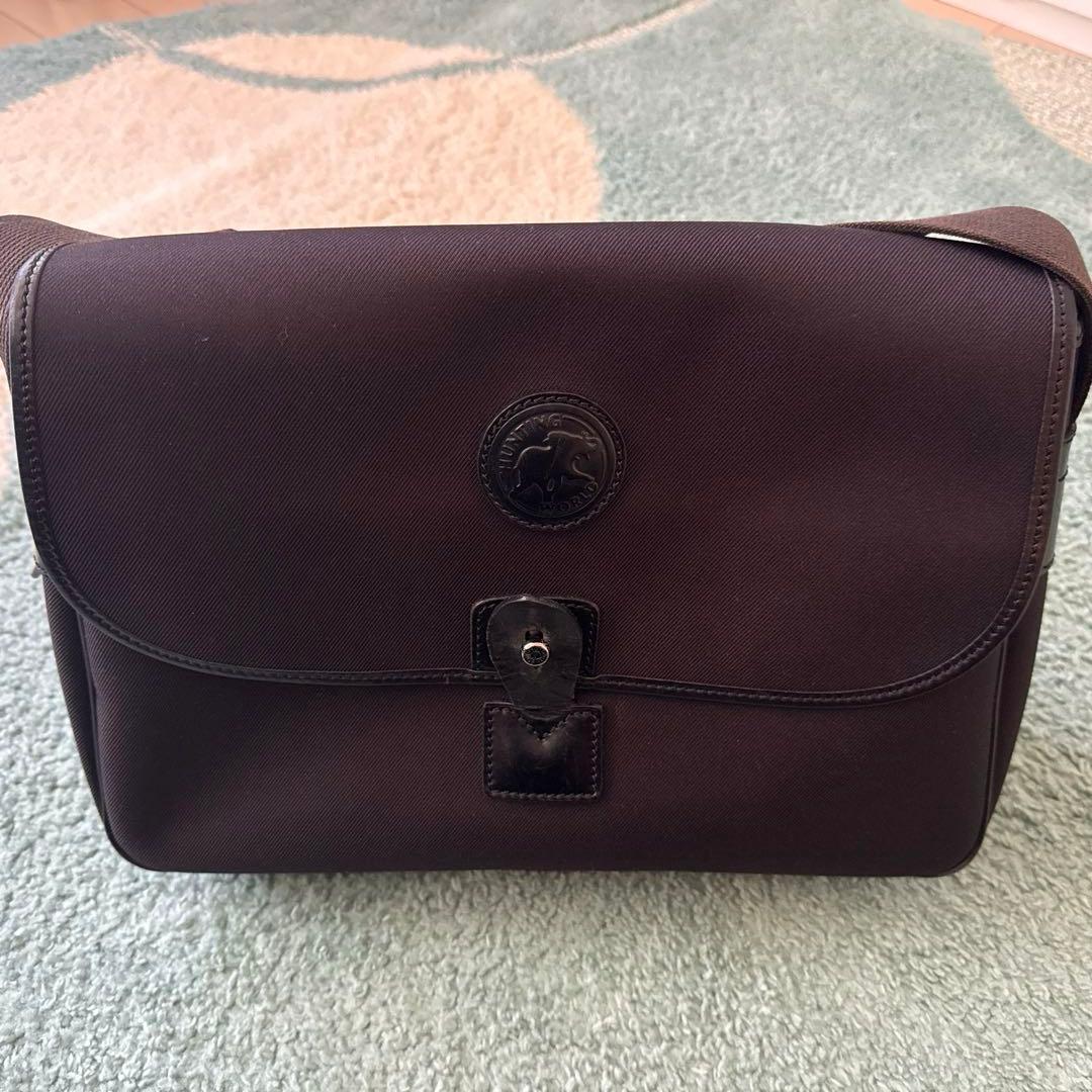 ハンティングワールド メッセンジャーバッグ キャンバス サファリ