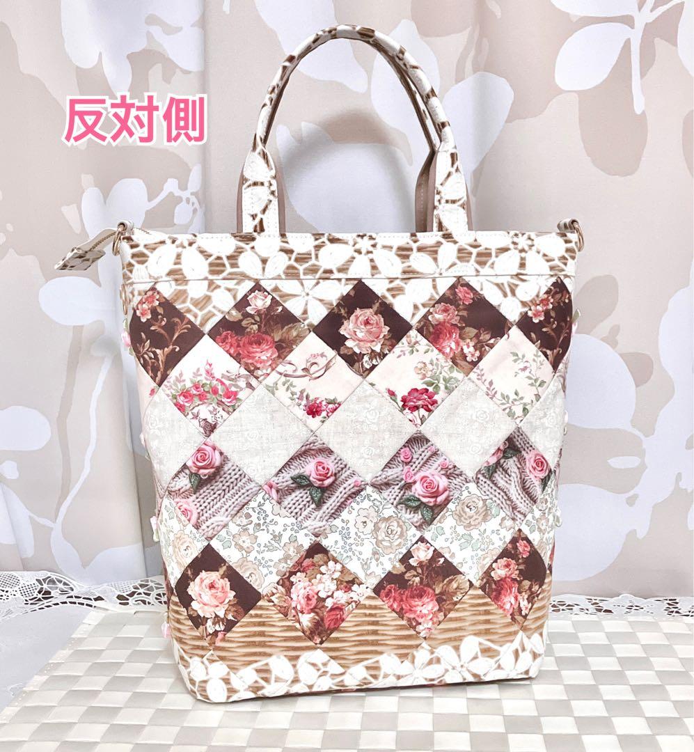 ♡*♡様 薔薇の花かご トートバッグ パッチワーク