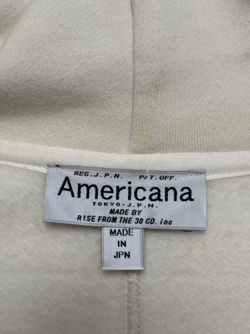 断捨離美さま専用Americanaオフホワイトフード付きロングパーカー美品