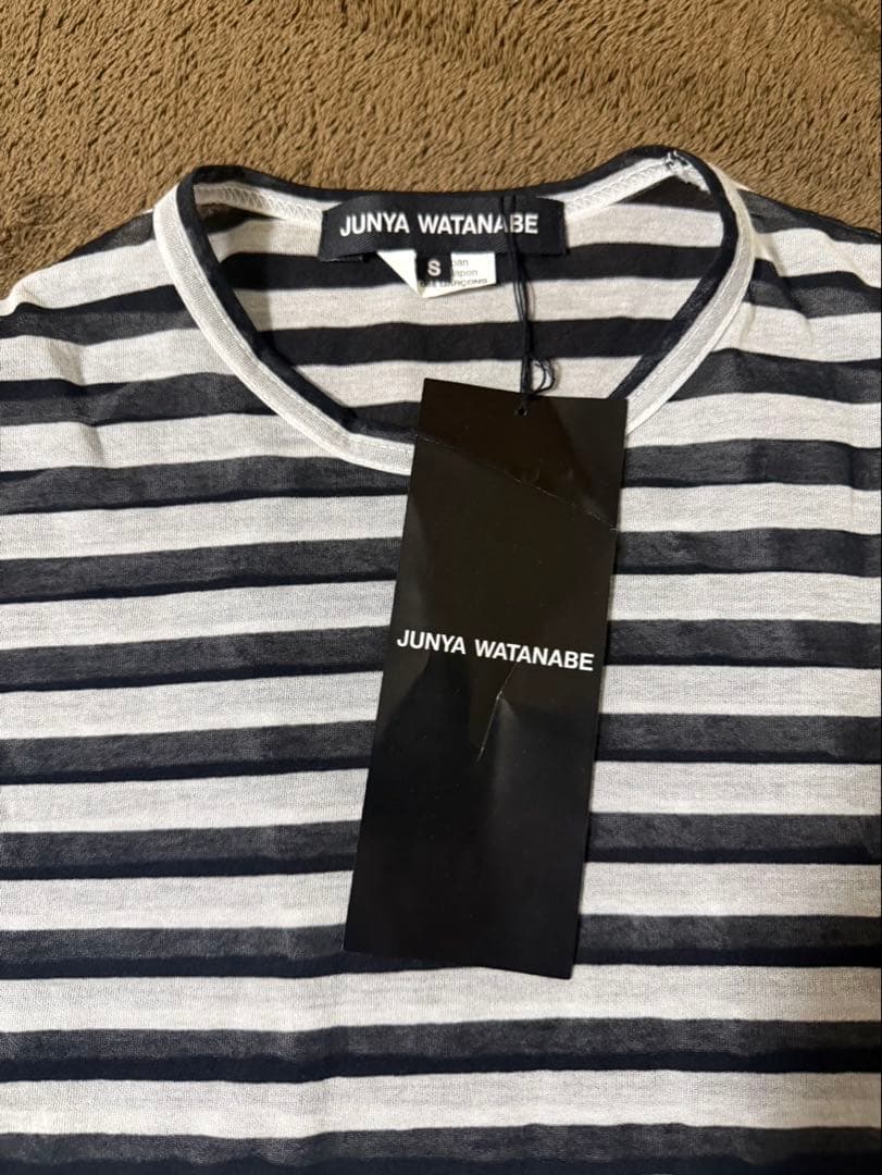 24SSボーダー／シースルーロングスリーブカットソーロンT