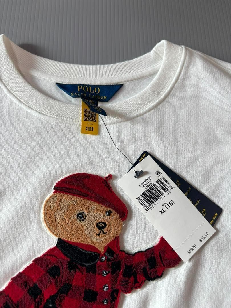 残り僅か日本未入荷最新作新品ラルフローレンポロベアトレーナーガールズXL160