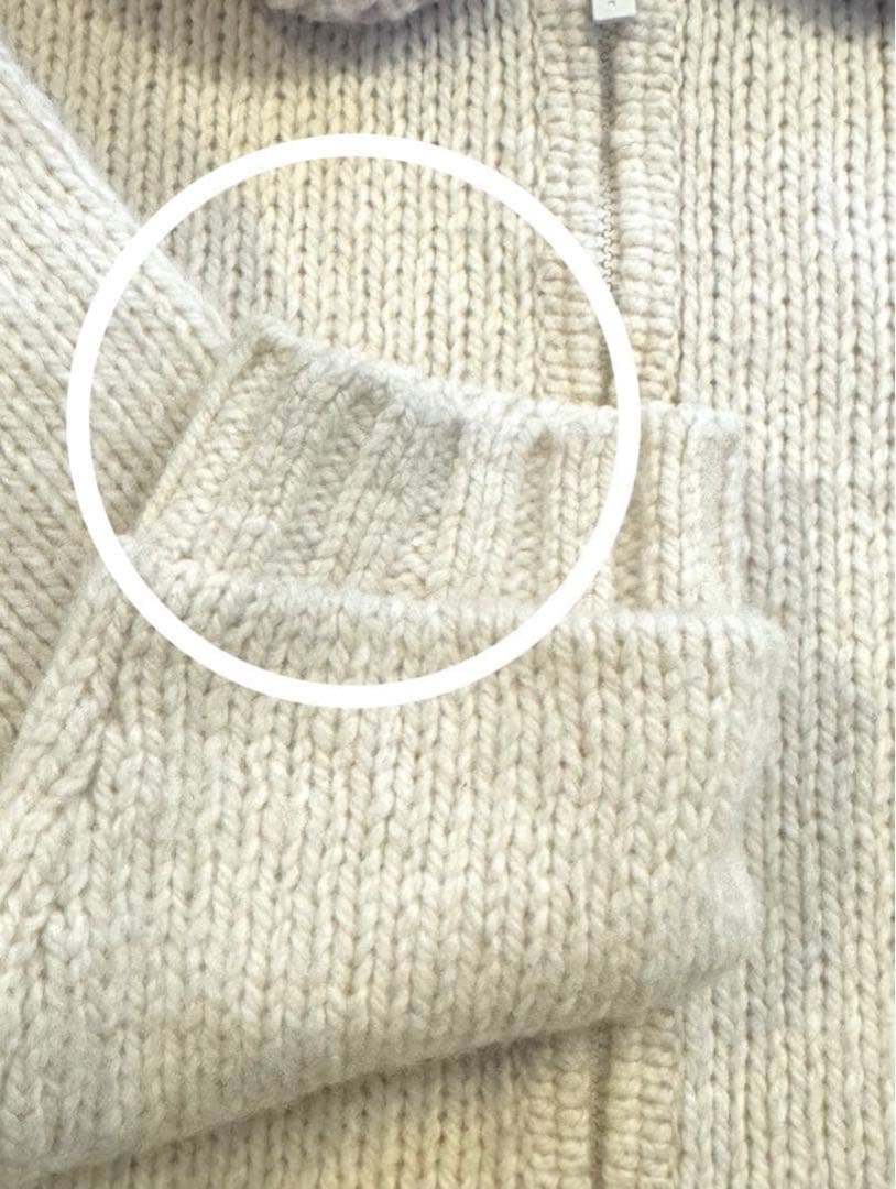 H*♡様 ファミリア ニット　セーター　カウチン　ジャケット　120 ダッフル