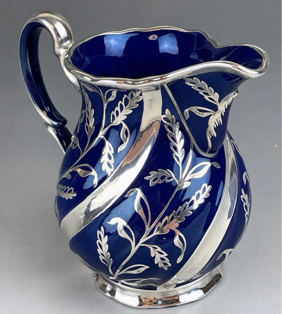 【専用】リチャードジノリ 純銀巻 草花紋 水差し アールヌーボー ミルクジャグ