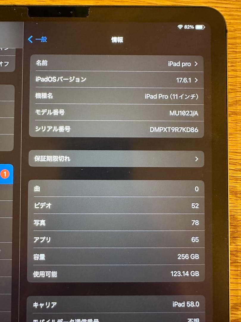 ipad pro 11 256gb 第一世代 2018