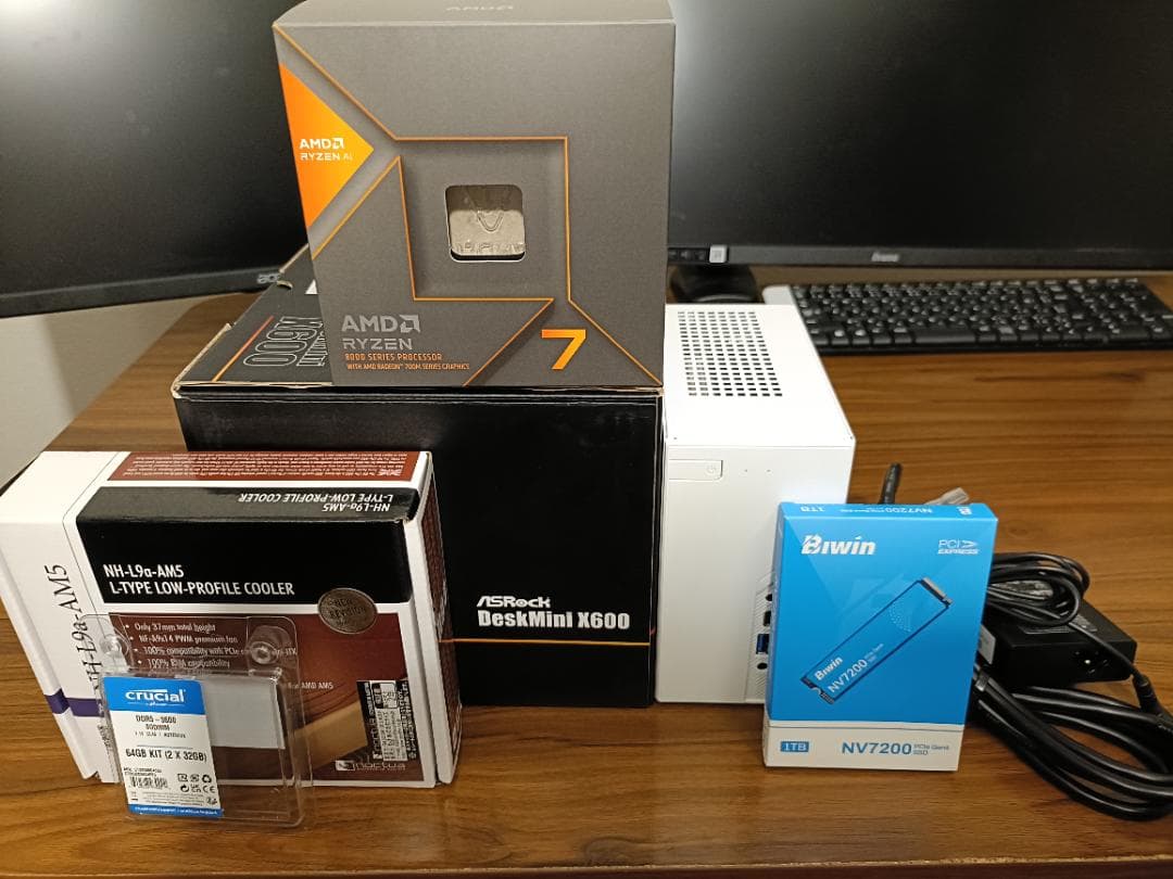 Ryzen 7 8700G, PC完成品, DeskMini X600