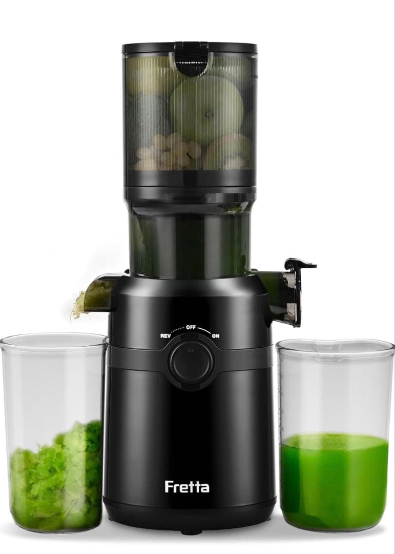 frettaジューサー 1L大容量 スロージューサー カット不要