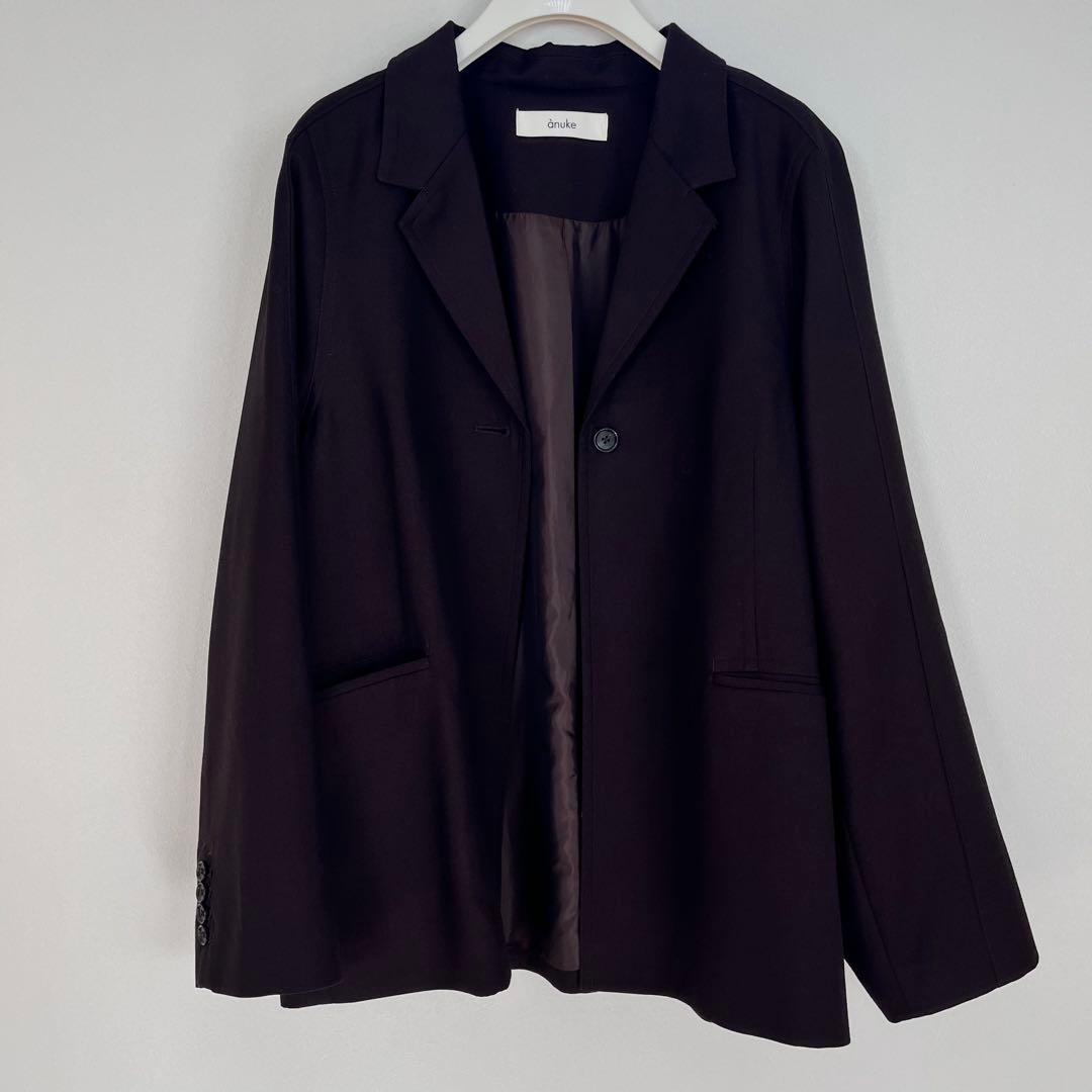 anuke twill jacket ブラウン 38