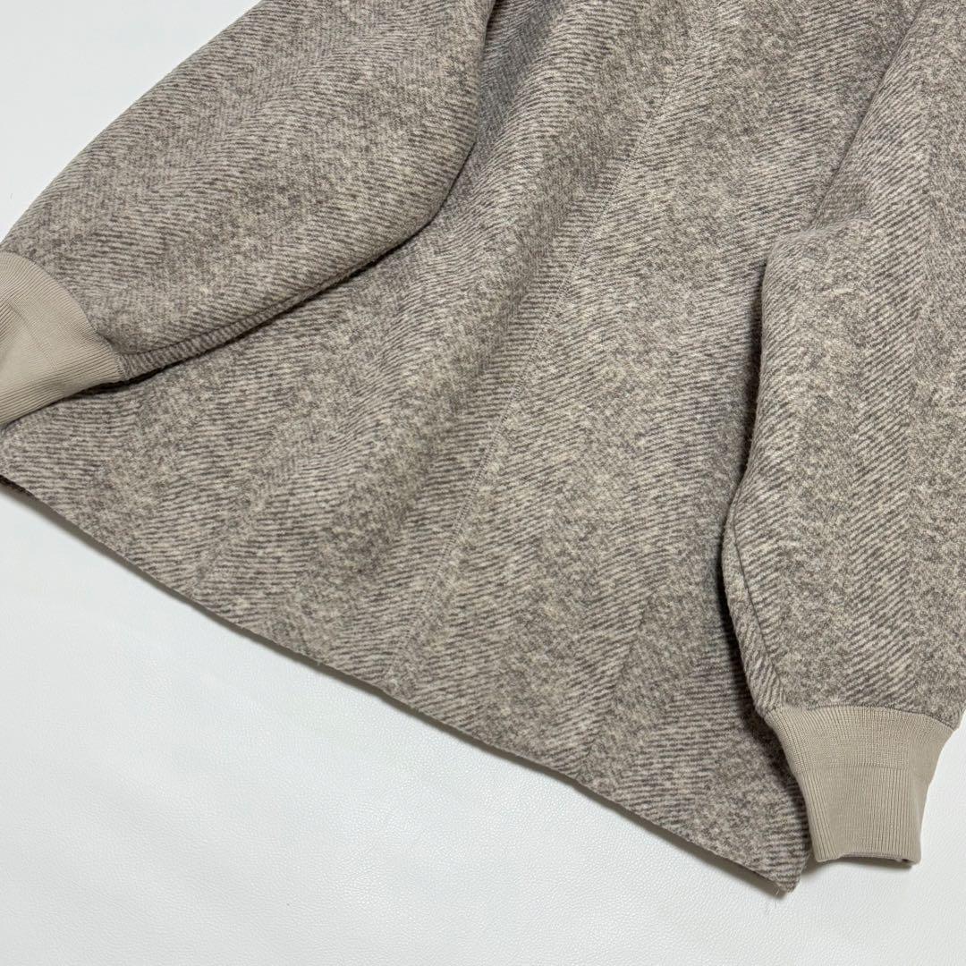 2025完売品✨ アダムエロペ ヘリンボンツイードボンディングコーディガン 美品