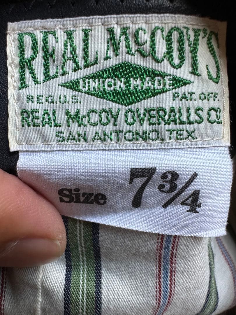 THE REAL McCOY'S ニュースボーイキャップ 7 4分の3
