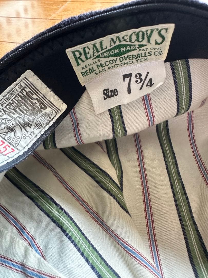 THE REAL McCOY'S ニュースボーイキャップ 7 4分の3