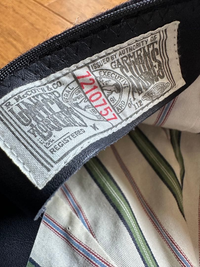 THE REAL McCOY'S ニュースボーイキャップ 7 4分の3