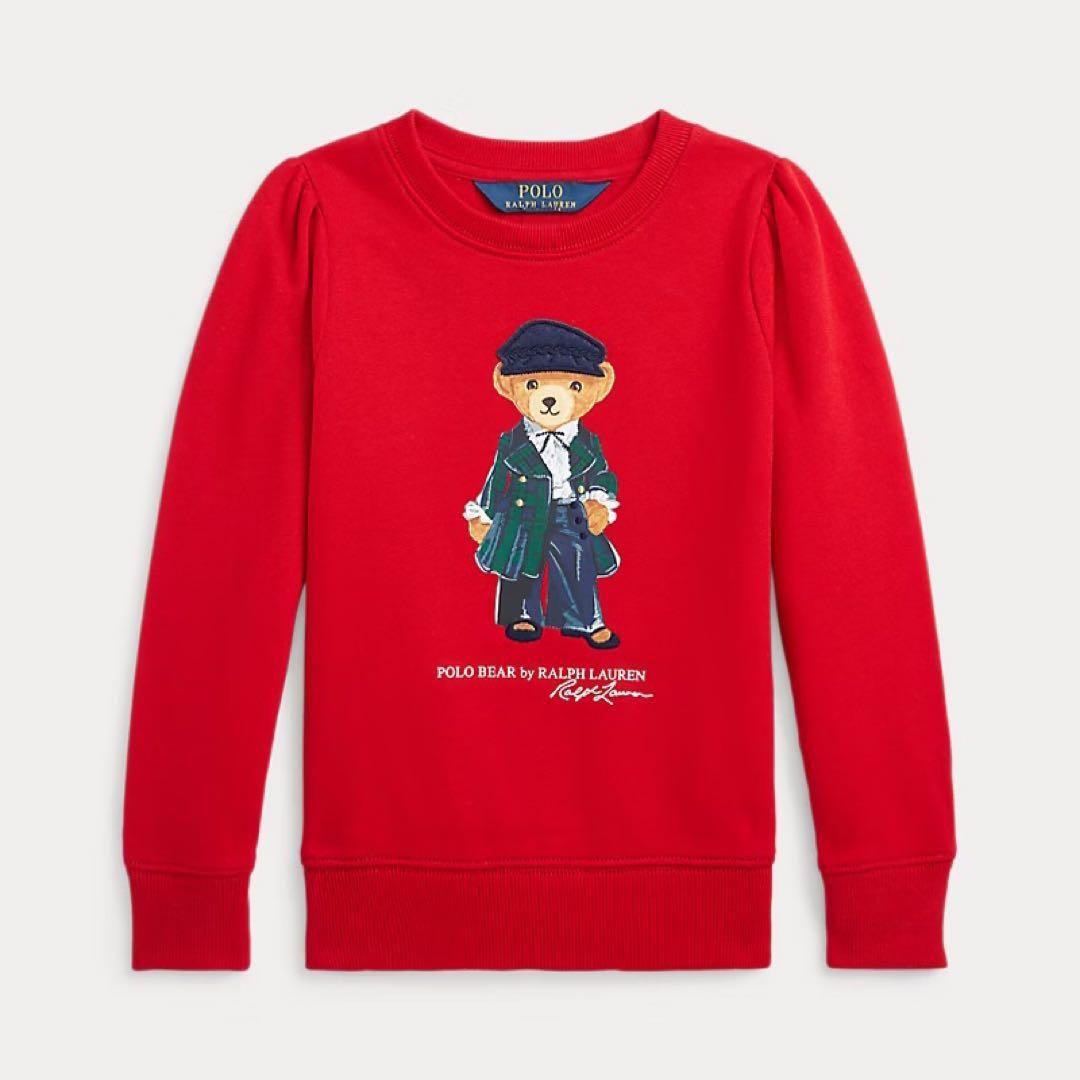 【新品】ラルフローレン ポロベア トレーナー レッド 125