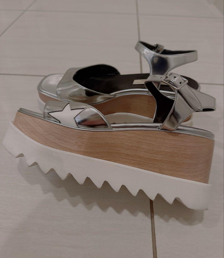 大人気シリーズ♡ステラマッカートニー　サンダル　37/5 シルバー　スター