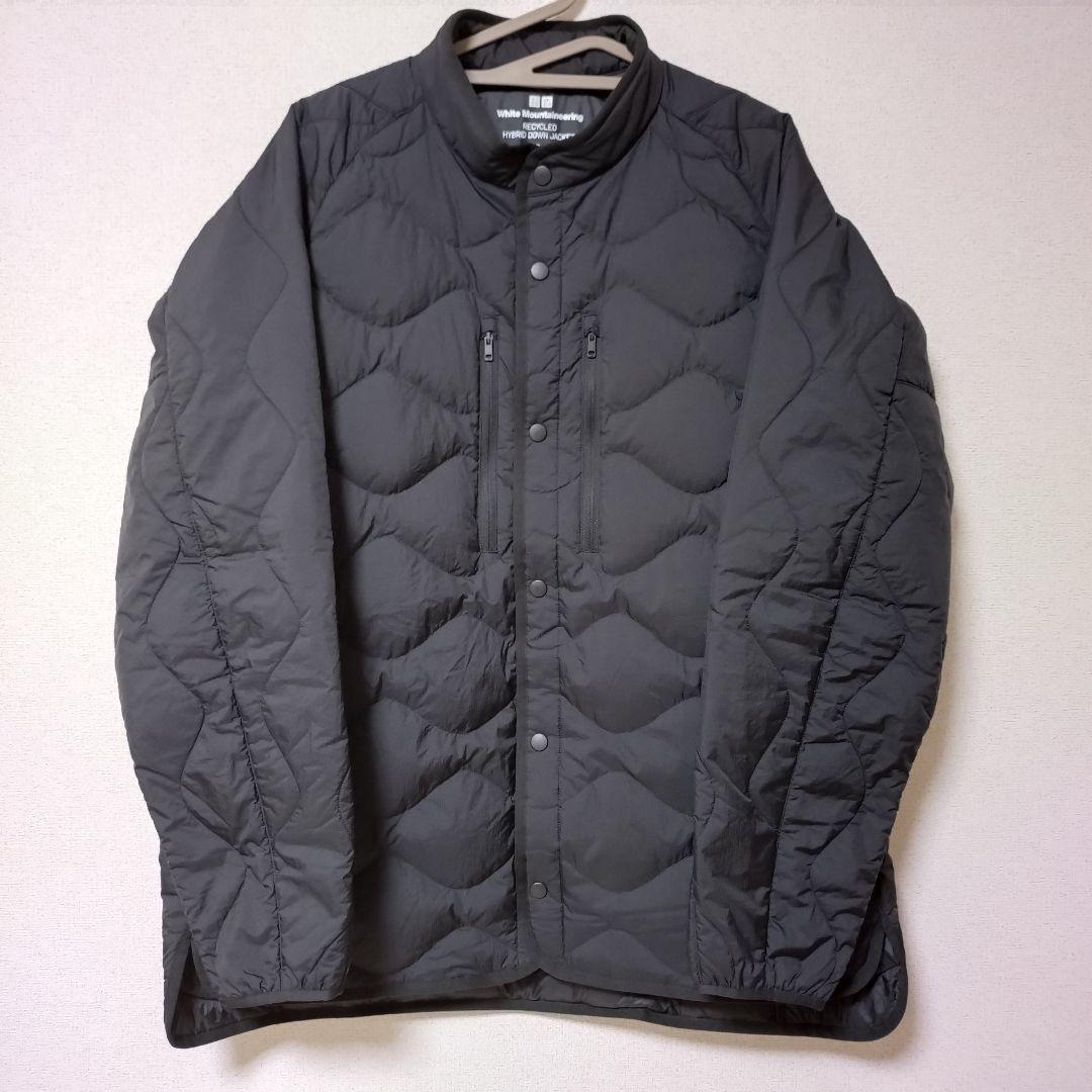 s*i様 UNIQLO リサイクルハイブリッドダウンジャケット XL ブラック