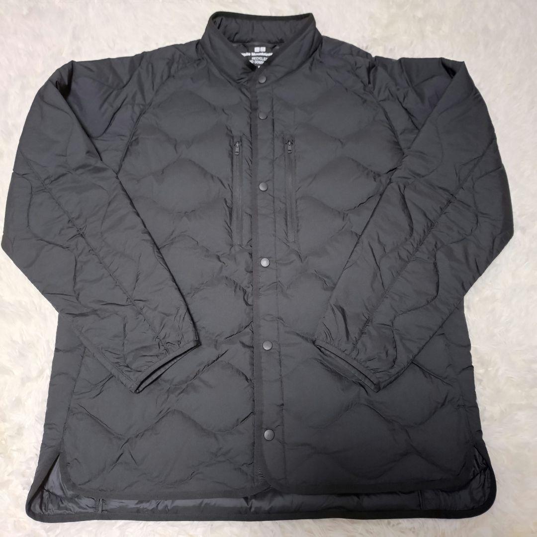 s*i様 UNIQLO リサイクルハイブリッドダウンジャケット XL ブラック