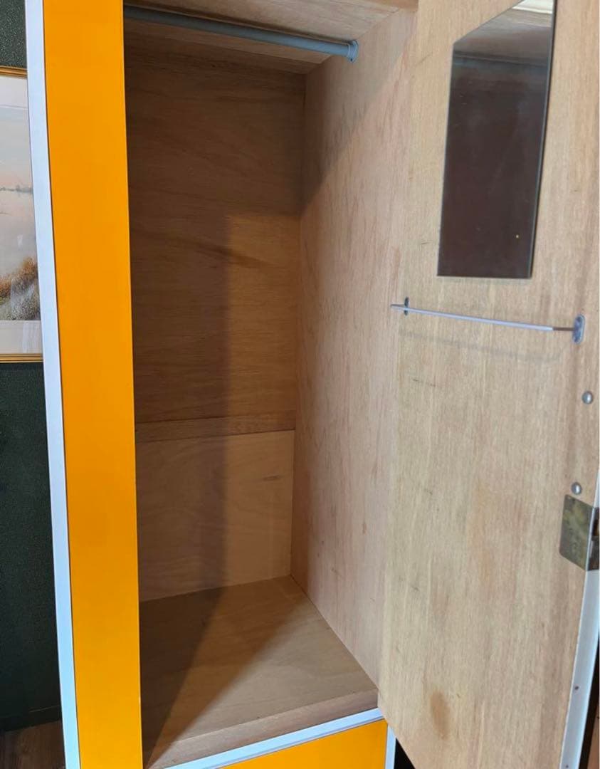 オレンジ クローゼット 昭和レトロ レトロポップ インテリア 当時物