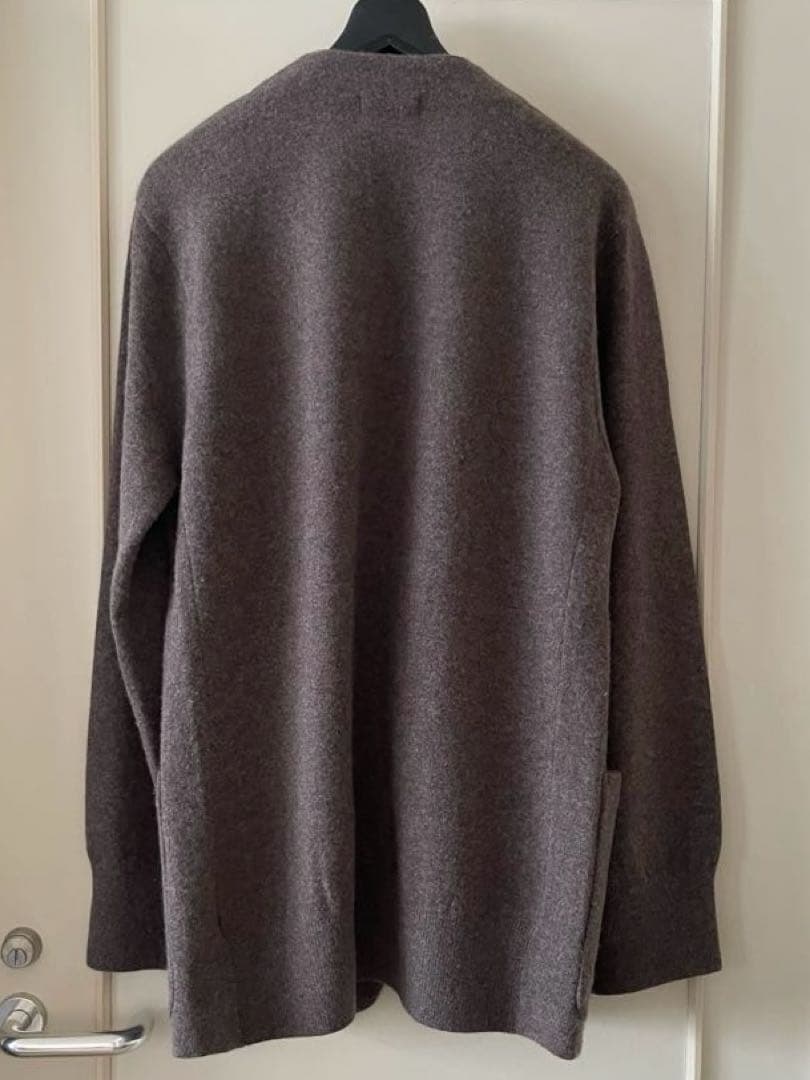 gim ノーカラーニットジャケット size L