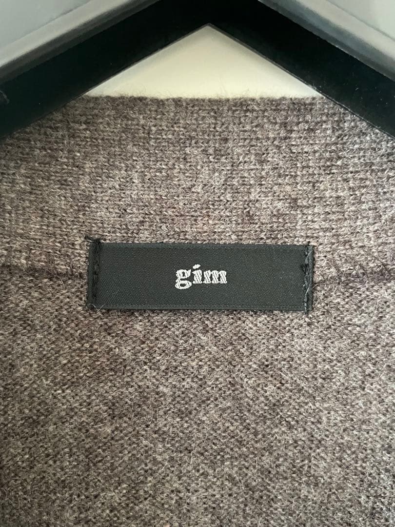 gim ノーカラーニットジャケット size L