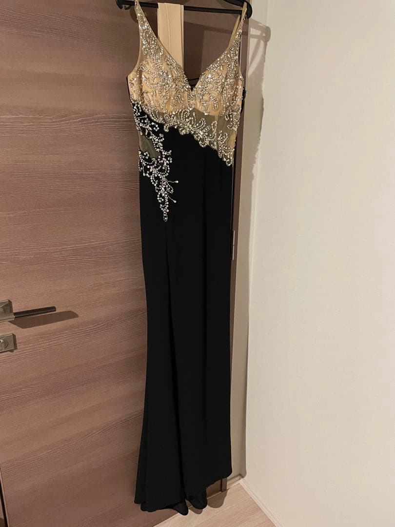 IRMA エレガントナイトドレス 黒と金