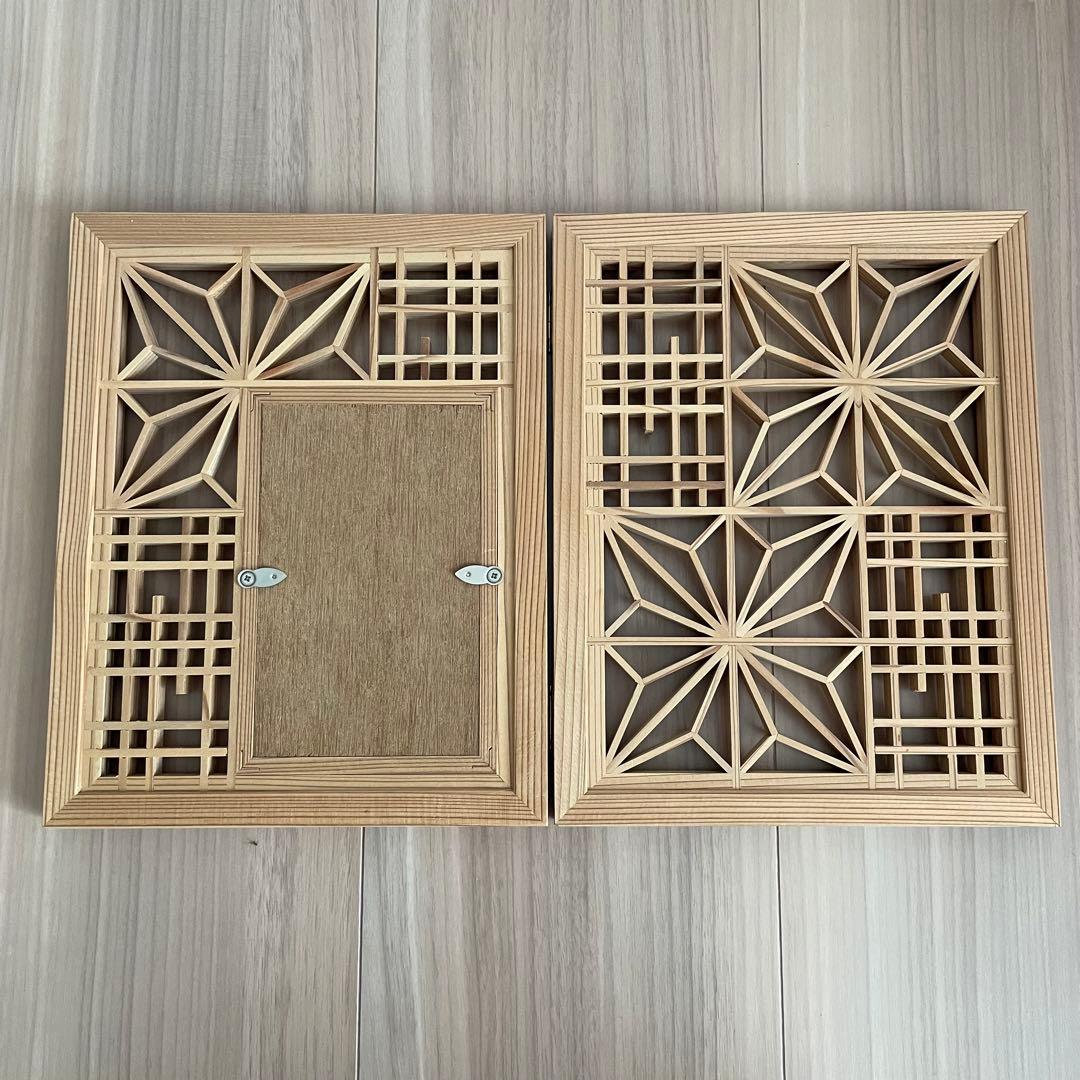 組子 大川組子 フォトフレーム 木下木芸 七つ星 クルーズトレイン