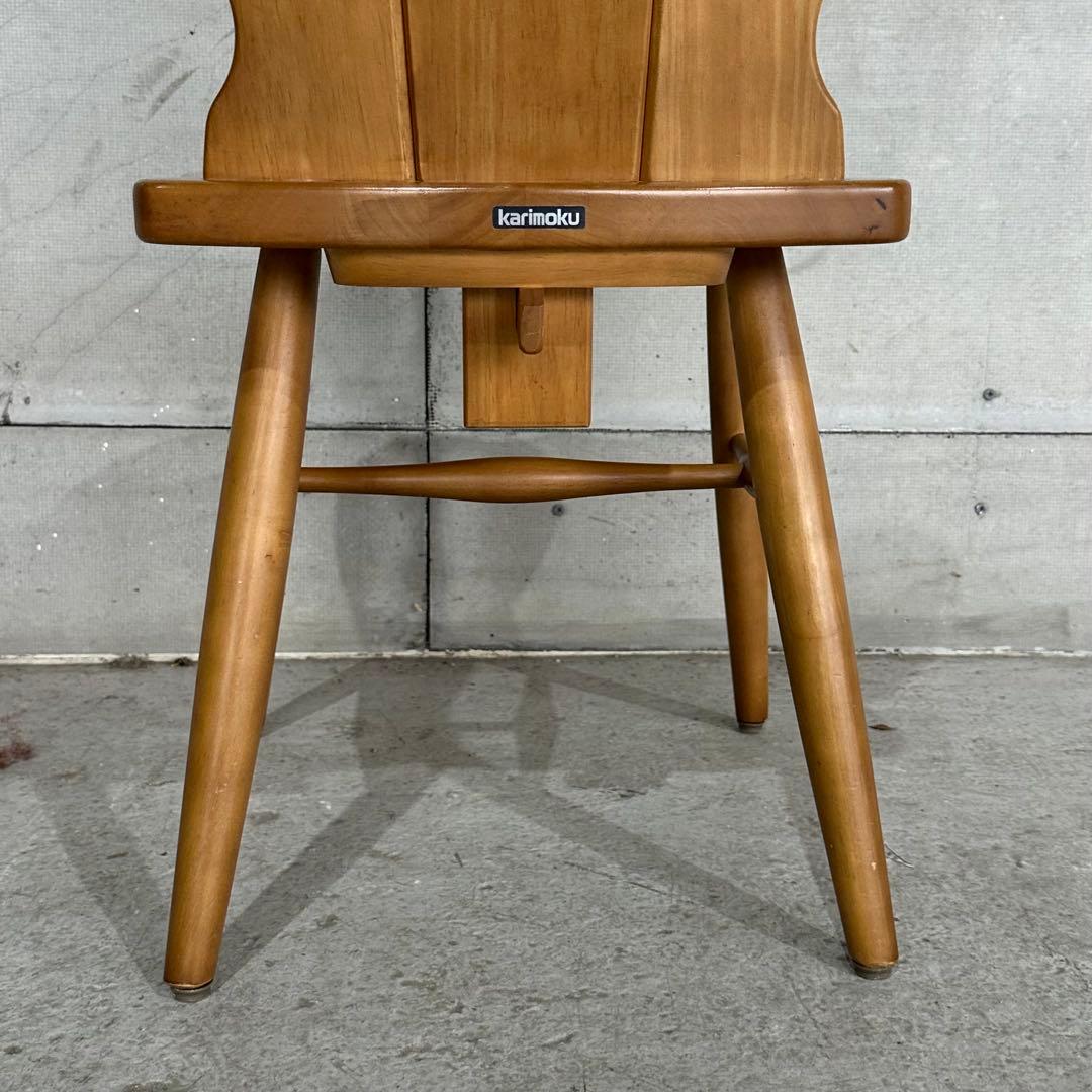✦karimoku✦ カリモク RUSTIC チェア／ニング 椅子／昭和レトロ③