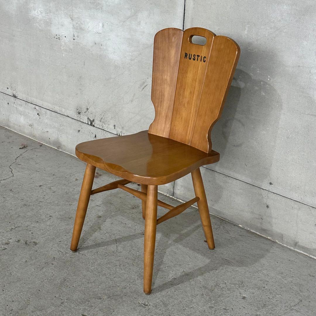 ✦karimoku✦ カリモク RUSTIC チェア／ニング 椅子／昭和レトロ③