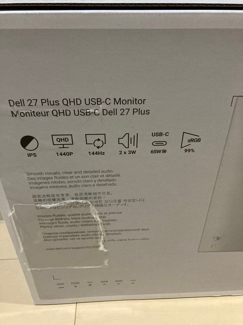 新品未開封 Dell 27 Plus QHD 2kモニター S2725DC