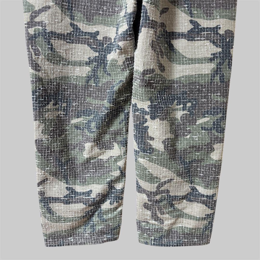完売品 STUSSY BIG OL カモフラ ジーンズ パンツ ニードルパンチ