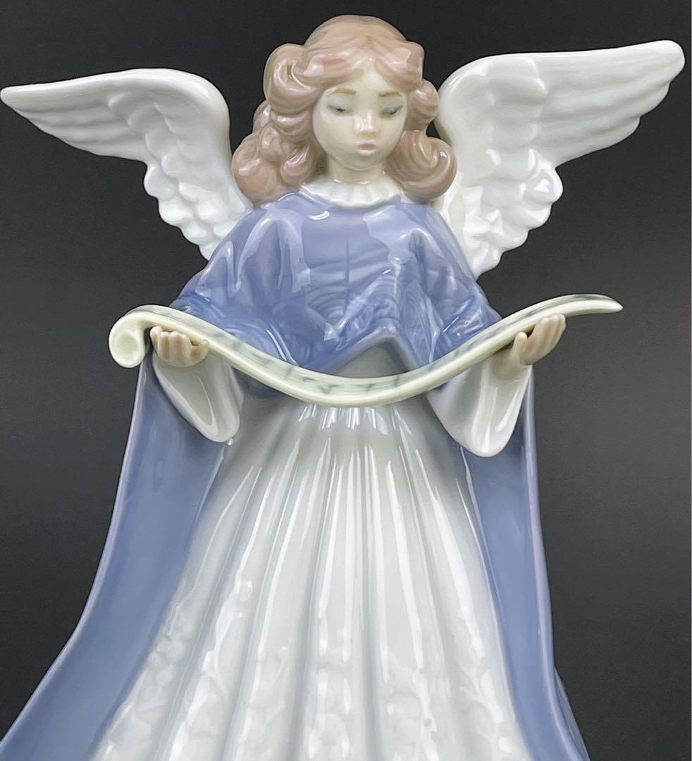 【希少】LLRADRO リヤドロ 楽譜を持つ天使 パープル 紫 リアドロ
