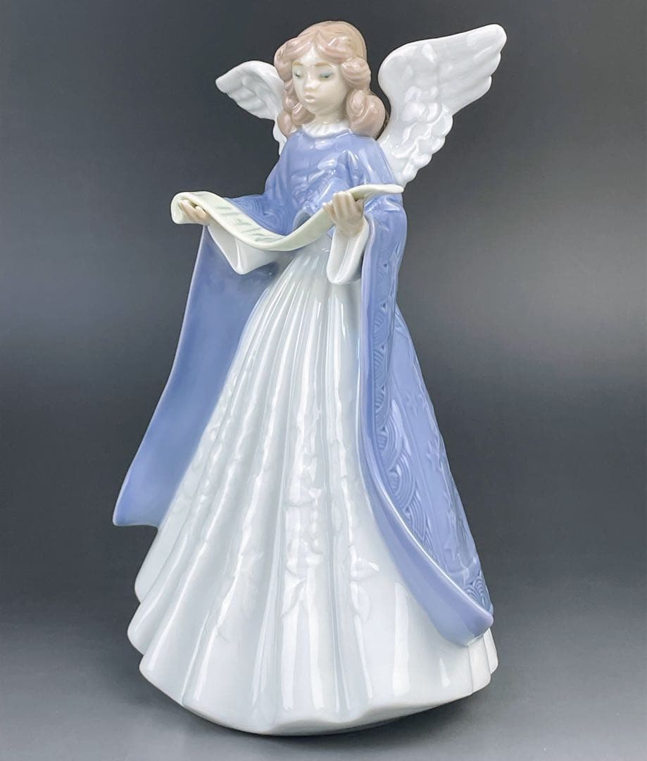 【希少】LLRADRO リヤドロ 楽譜を持つ天使 パープル 紫 リアドロ