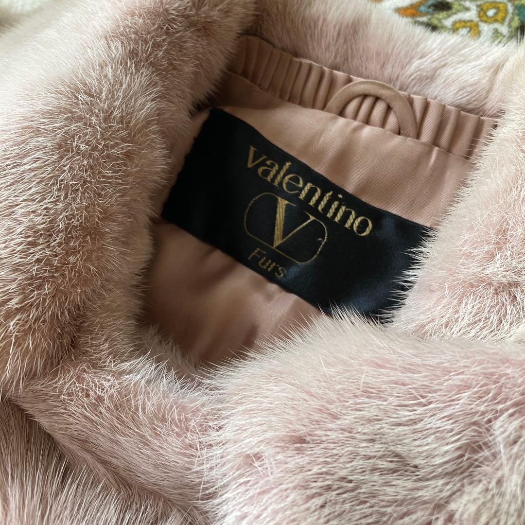 エ*1様 SAGA MINK ミンク　コート　バレンチノ　ピンクベージ