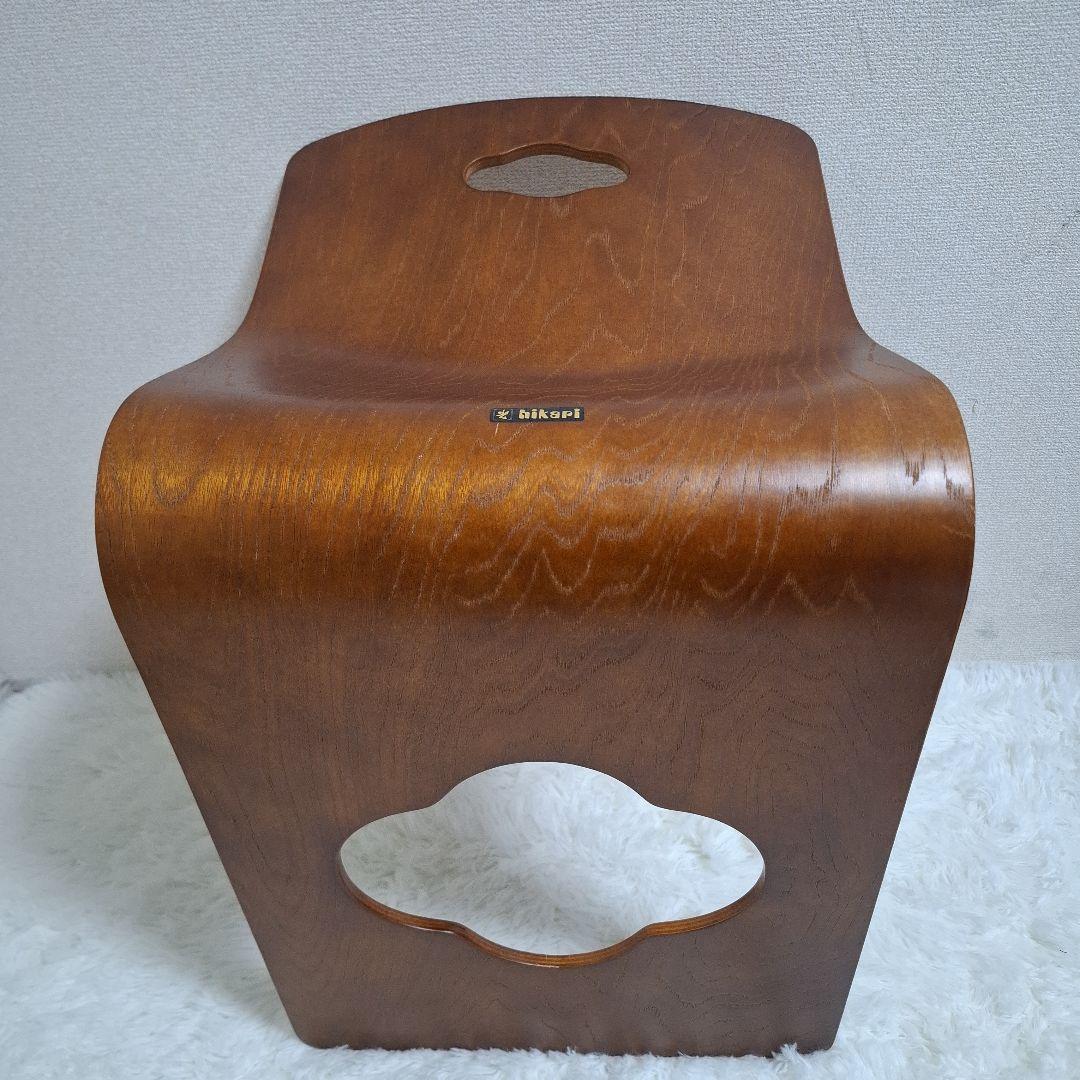 【美品】光製作所 木製座椅子 曲げ座椅子 和座椅子 旅館椅子 6脚セット