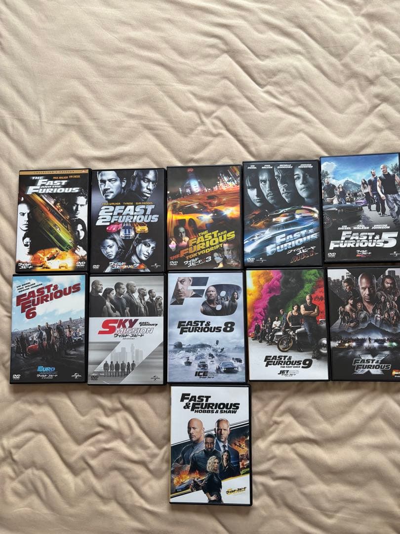 ワイルドスピード　Fast & Furious シリーズ DVD 11枚セット