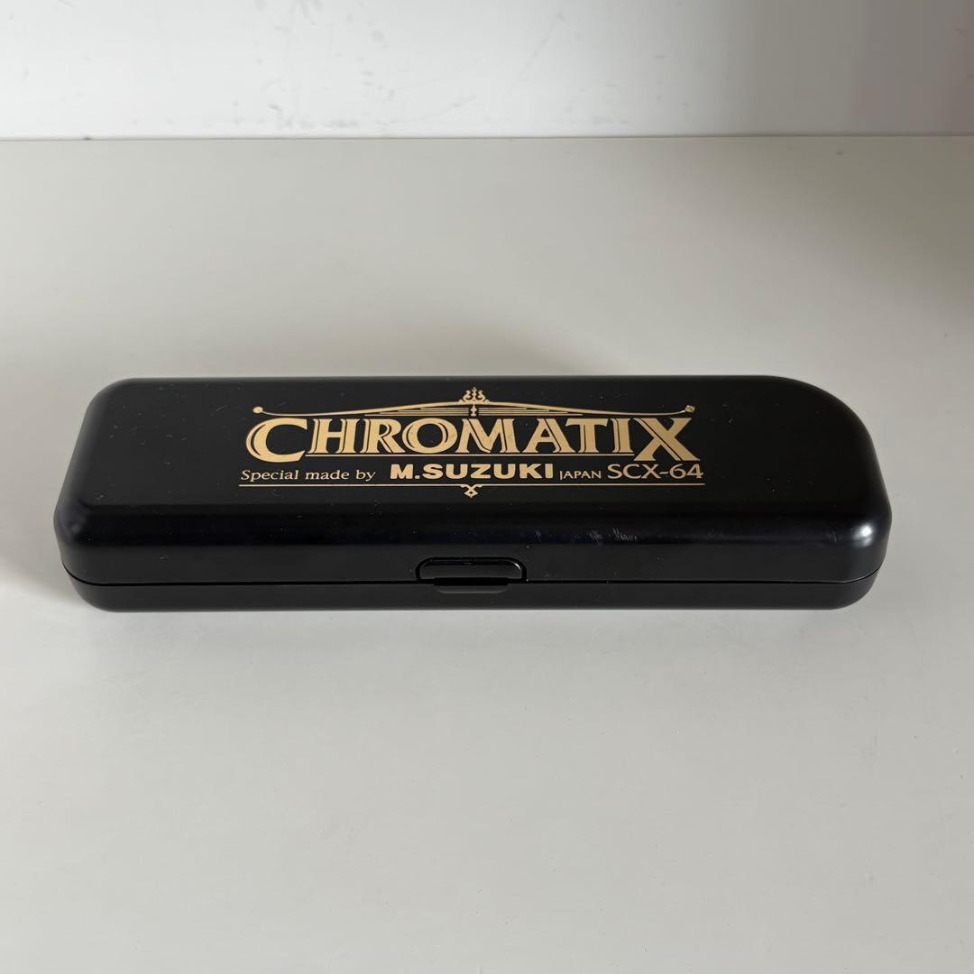 【美品】SUZUKI スズキ SCX-64 クロマチックハーモニカ 16穴