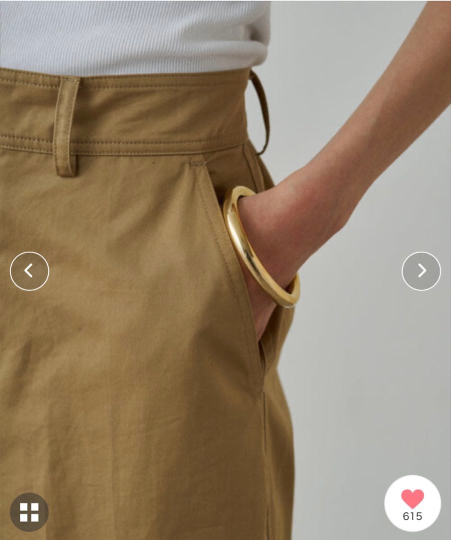 新品タグ付☆ラウンジドレス☆ ノータックチノパンツ☆ベージュ