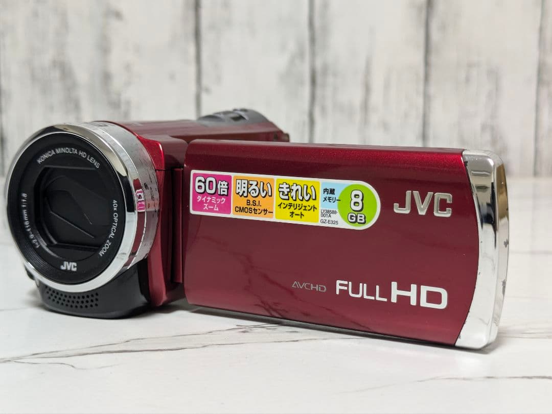JVC　GZ-E325　レッド