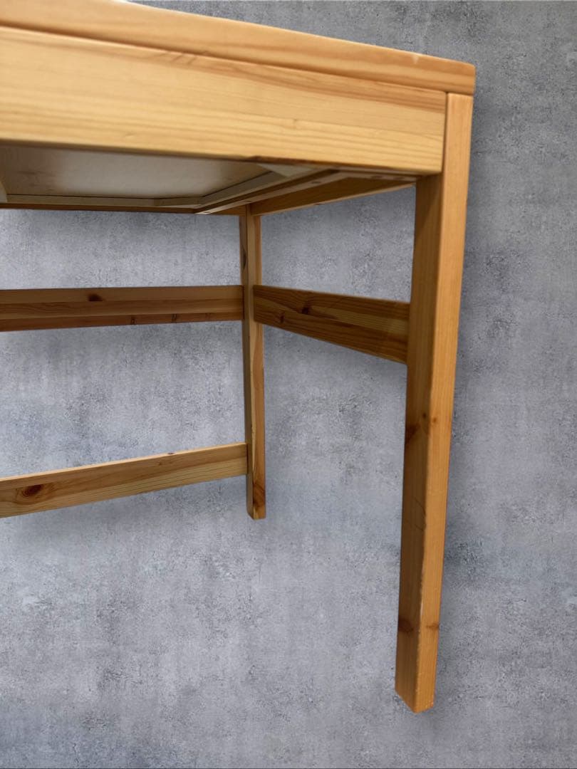 無印良品 パイン材デスク ナチュラル 机 無垢材 幅86cm