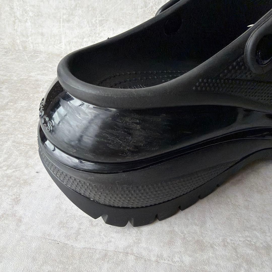 ⭐️人気モデル⭐️クロックス メガクラッシュ 厚底サボサンダル ブラック 29cm