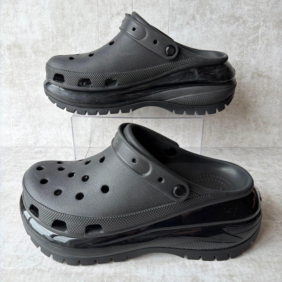 ⭐️人気モデル⭐️クロックス メガクラッシュ 厚底サボサンダル ブラック 29cm