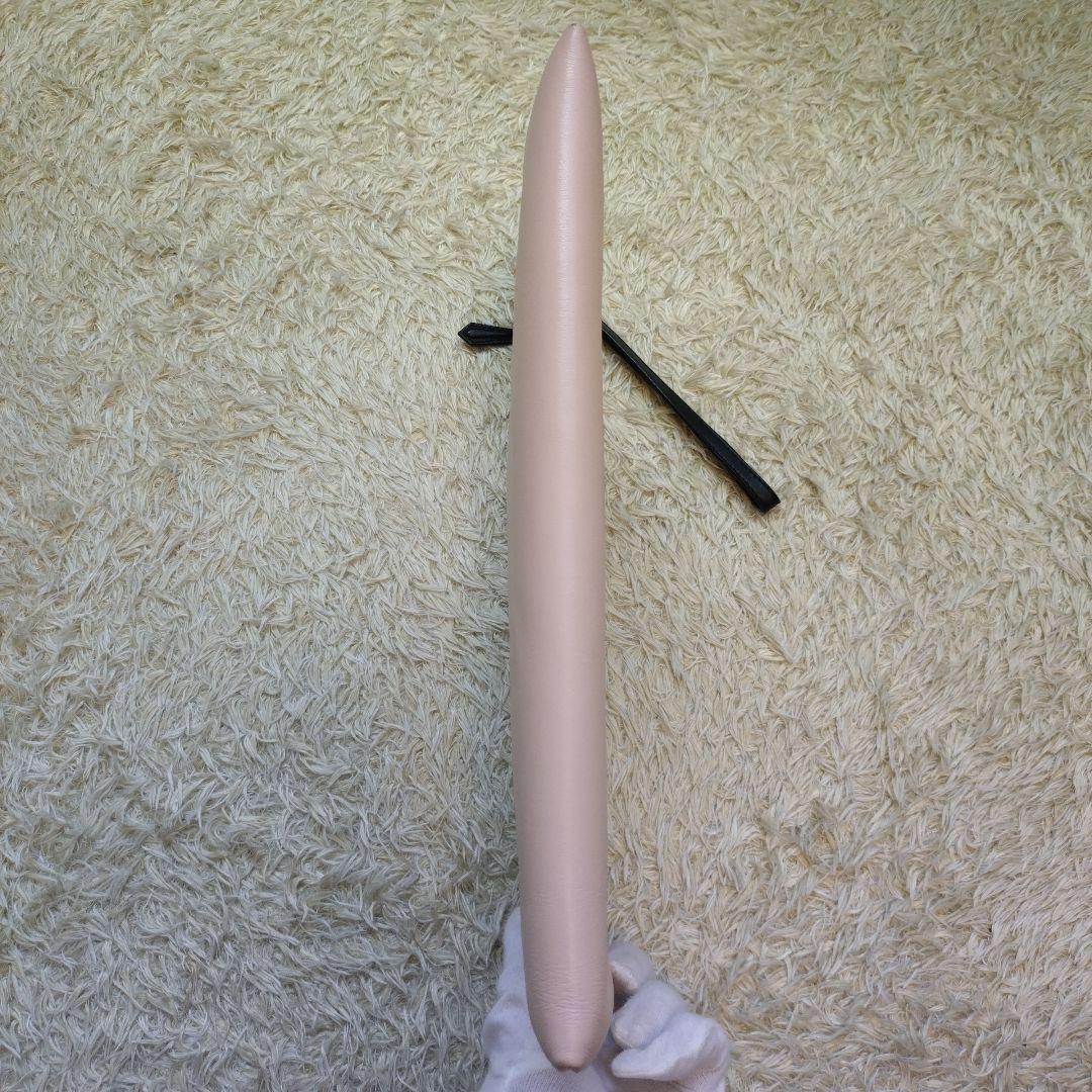 美品⭐フェンディ　クラッチバッグ　ピンク　ローマ　デカロゴ　レザー