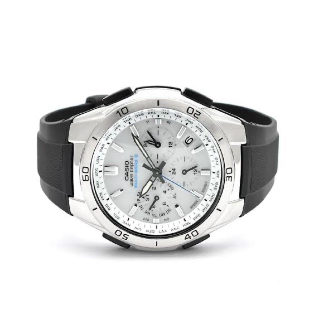 【電波ソーラー】新品未使用 CASIO 腕時計 ホワイト