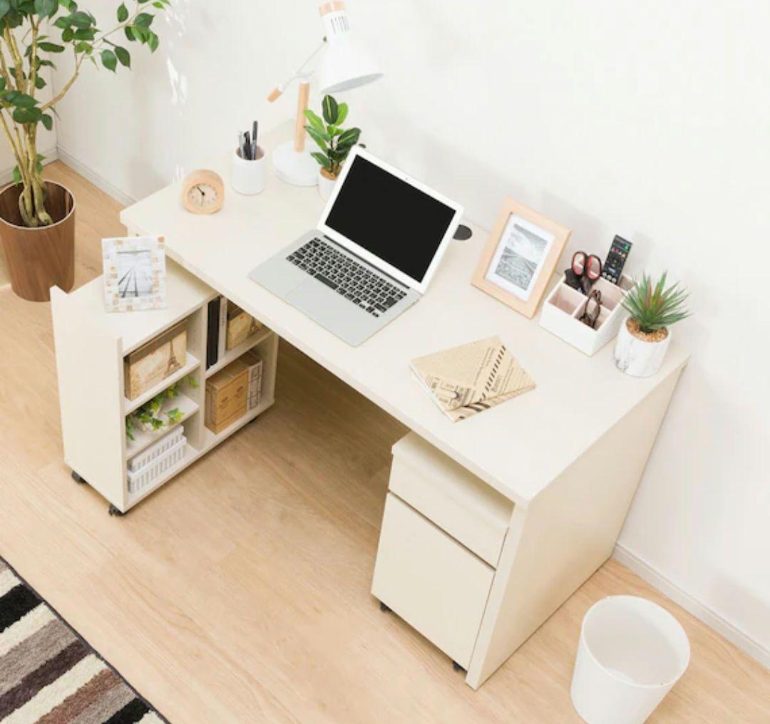 デスクセット(トリプロ 119 WW)ニトリ デスクセット ナチュラル　手渡し