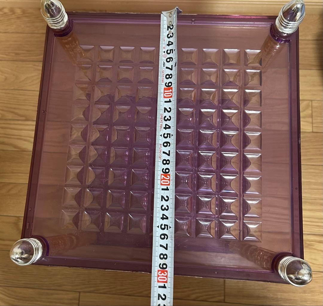 レトロポップ 昭和レトロ ラック キッチンラック パープル イエロー シルバー