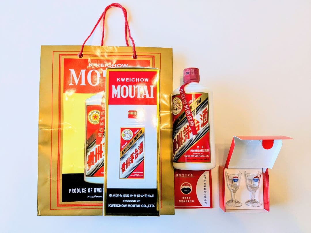 ☆値下げ☆【貴州茅台酒】天女ラベル 2024年 53％ 500ml ミニグラス付