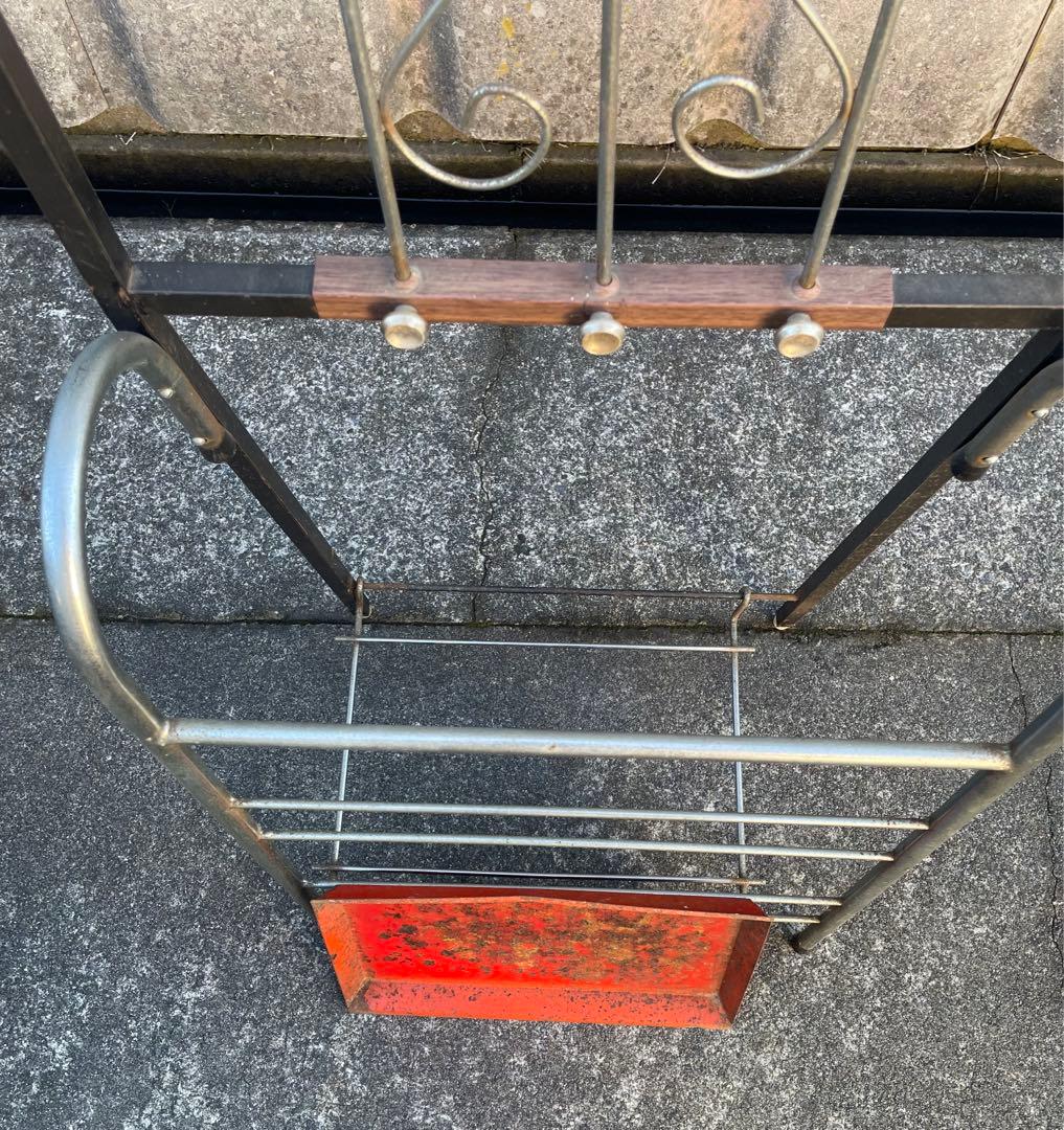 稀少/ビンテージ/インダストリアル/アイアン/コートハンガー/傘立て/ラック